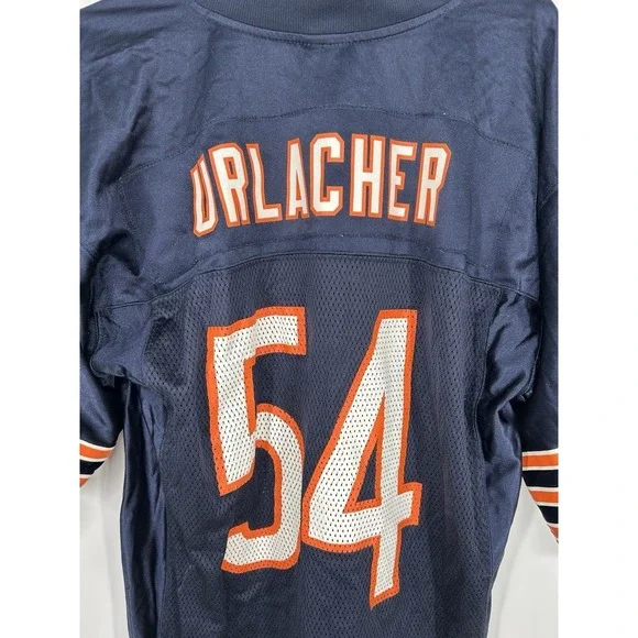 Brian Urlacher Chicago Bears Jersey Navy Blue Football NFL #54 Mens Medium - Picture 6 of 7